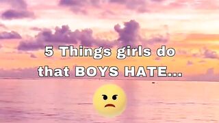 FACTS: 5 Things  do that BOYS HATE ???? #shorts #psychologyfacts #subscribe