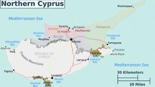 Peta Siprus Utara | Map of North Cyprus | North Cyprus Map | Northern Cyprus Map | Map of Northern Cyprus