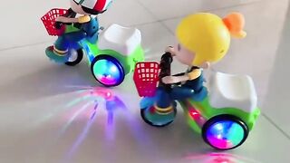 Funny baby motorcycle