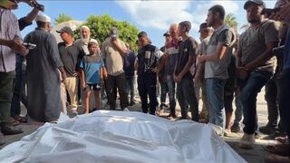 Prayers held for Palestinians killed in Israeli airstrikes on central Gaza Strip