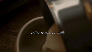 Coffee and rain