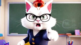 Evil Witch Teacher! | Cat Stories [Funny Cartoon]