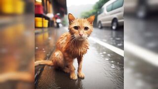 Poor hungry Cat #cat #poorcat
