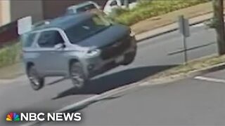 Speeding SUV goes airborne seconds before fatal crash