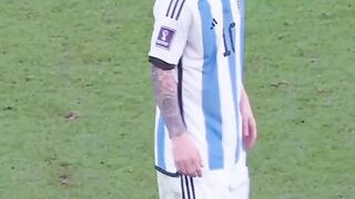 Messi crying for a goll
