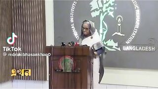 Prime Minister Sheikh Hasina is talking about the quota reform movement.