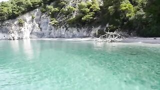 The beauty and peace of the sea seen from above (drone)