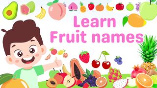 Learn 10 Fruit Names in English! Perfect for Kids