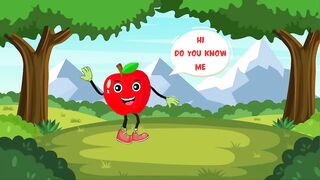 Learn Fruit Names and Spellings with Fun Characters