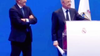 Real Madrid Presentation Kylian Mbappe With UCL Trophy