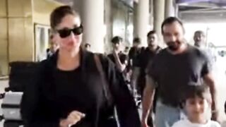Saif Ali Khan With Family Spotted At Airport Viral Masti Bollywood