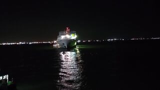 The ship dock at the pier