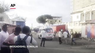 Dozens dead in attack on beach hotel in Somalia.