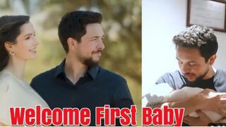 Prince Hussein and Princess Rajwa ofJordan welcome first baby #hussein and rajwa