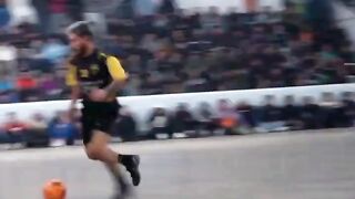 tussle on the football field