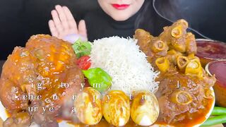 ASMR EATING MUTTON KEEMA CURRY *FOOD VIDEO*