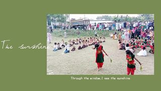 Rehearsal display by students