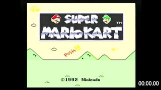 Vidéo Super Mario Kart 150cc Speedrun record du monde