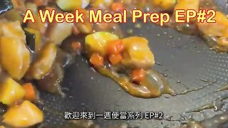 【A Week Meal Prep #2 】How I Cook One Week Meal Prep in 60 Min for High Protein and Weight Loss.