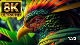 WILD BIRDS - 8K (60FPS) ULTRA HD - With Nature Sounds (Colorfully Dynamic)