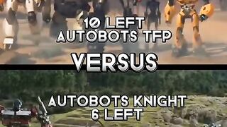 Autobots Knight Left Vs Autobots Tfp Left  Mirage Vs Smokescreen