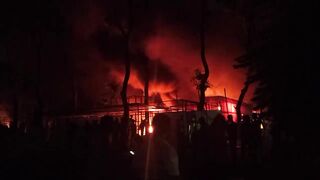 Ganobhaban fire at midnight