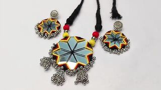 #????????✨✨✨????????????Navratri special mirror ???? jewelry making| handmade jewelry set | Navratri jewelry ✨