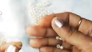 #????????????????##DIY #cute is White #pearl __????#Necklace Jewelry set ????__#making at Home ????