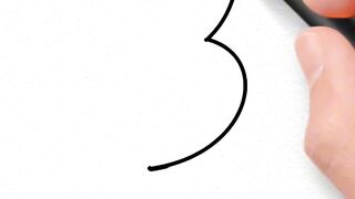 You can draw a red-crowned crane by writing two 3s? This is too easy! If the child can't learn it
