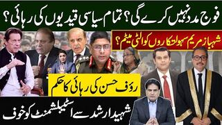 فوج مدد نہیں کرے گی؟تمام سیاسی قیدیوں کی رہائی؟ شہبازمریم  الٹی میٹم؟