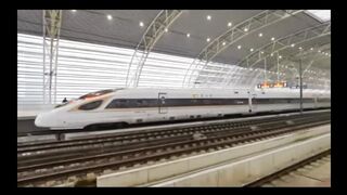 China bullet train station, platform scene