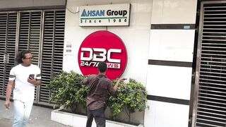 DBC টিভি চ্যানেলে ভাঙচুর