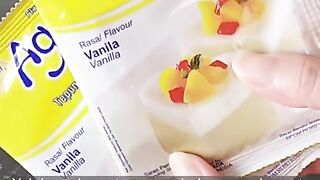 Puding lumut vla vanila pakai Agarasa Vanila, agar-agar yang sudah ada rasanya