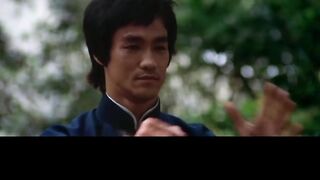 Bruce Lee - finger pointing at the moon