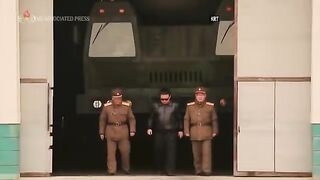 North Korean leaders overseas missile test