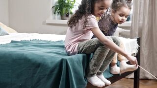 Cat Play with Baby