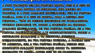 PARTE 9 - MORALIZAÇÃO DA SOCIEDADE ~ NÃO SE PRENDE (CONDENE) NO FAMILIARISMO