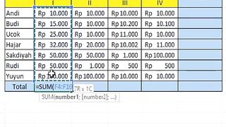 How to quickly add data in Excel