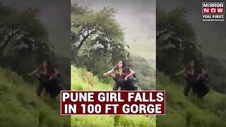 pune girl taking selfie twitter video