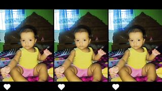 My Sweet Daughter is smile and playing Masty .