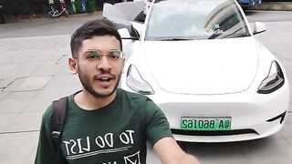 Chinese  Try Indian Food for the FIRST TIME!  Going to Indian restaurant in TESLA in CHINA
