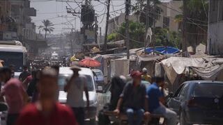 Palestinians in Deir al-Balah, Gaza react to killing of Hamas leader Haniyeh