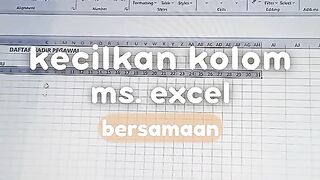 Auto Shrink Excel Columns⚡