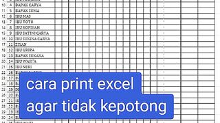 tutorial so that excel printing doesn't get cut
