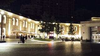 Evening walk around the city