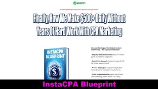 InstaCPA Blueprint Reviews - $500+ Daily without Years of hard work