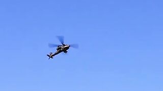 Apache_Helicopter_Secures_Huey_s_Landing_Area_#militaryhelicopter(480p).