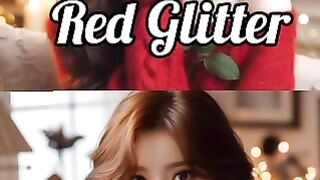Red Glitter vs black Glitter