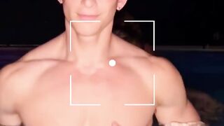 Gymnastics Boys Photoshoot in Swimming Pool