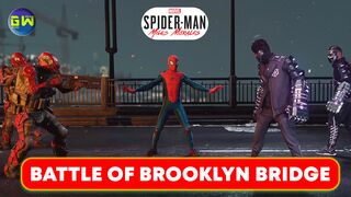 Spider Man Miles Morale - A fierce battle breaks out at Brooklyn Bridge -